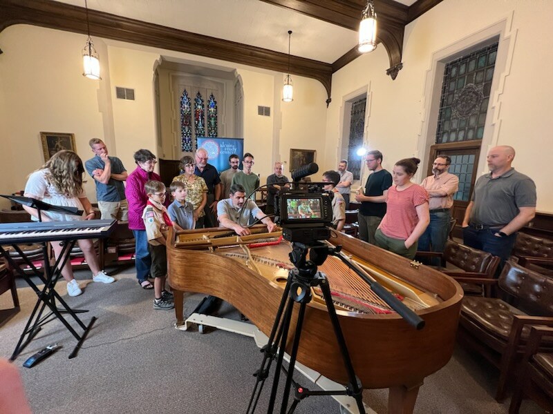 Dr. Andrew Crow speaking on Faith & Music